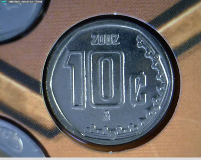10 Acero inoxidable 2002 . Inventario Banxico 20554 (reverso)