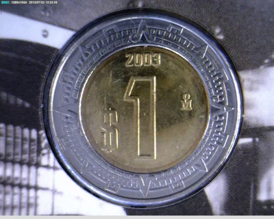 1 Peso Bimetálica 2003