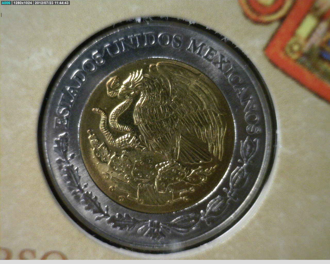 5 Bimetálica 2000 . Inventario Banxico 20657 (anverso)