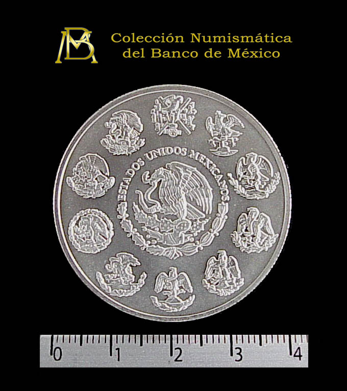 1 oz Libertad Plata 2000 · Inventario Banxico 20778 (anverso)