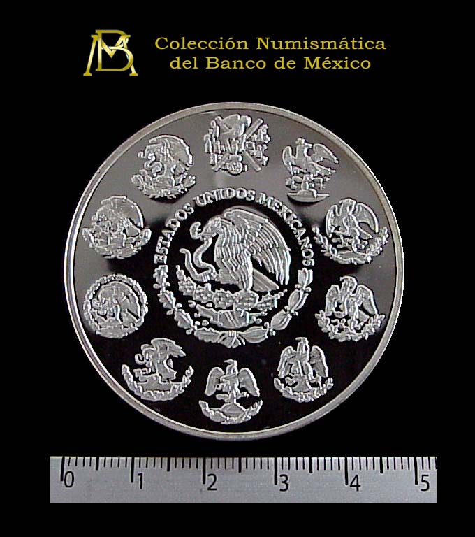 2 oz Libertad Plata 1999 · Inventario Banxico 20881 (anverso)