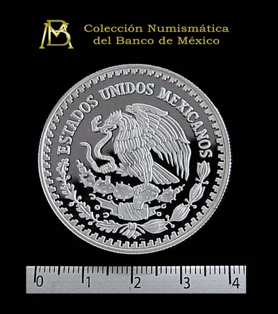 1 oz Libertad Plata 1997 · Inventario Banxico 20893 (anverso)