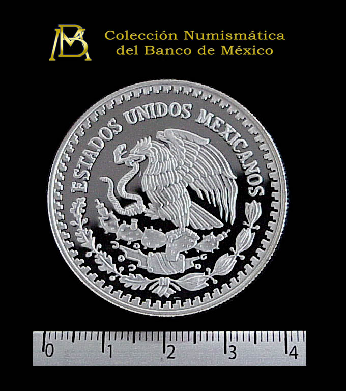 1 oz Libertad Plata 1997 · Inventario Banxico 20893 (anverso)