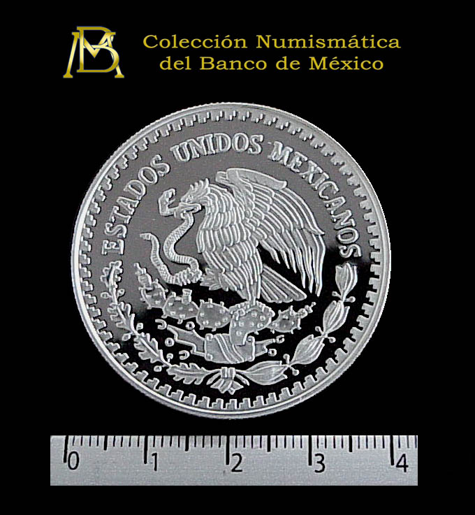 1 oz Libertad Plata 1999 · Inventario Banxico 20895 (anverso)