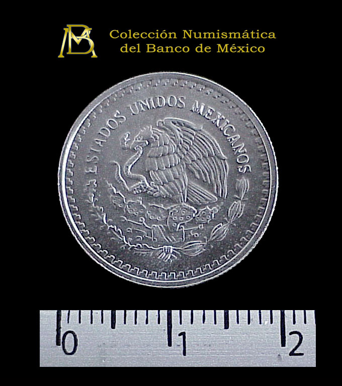 1/10 oz Libertad Plata 1997 · Inventario Banxico 20912 (anverso)