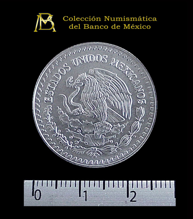 1/4 oz Libertad Plata 1997 · Inventario Banxico 20920 (anverso)