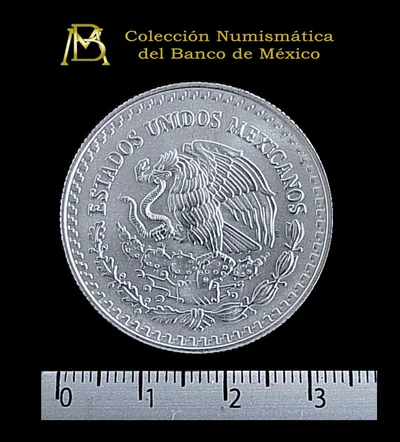 1/2 oz Libertad Plata 1997 · Inventario Banxico 20928 (anverso)