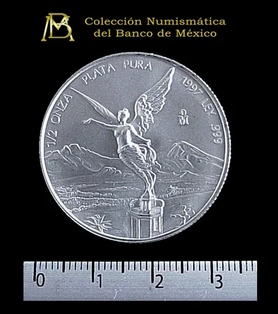 1/2 Onza Libertad Plata 1997