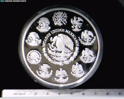 5 oz Libertad Plata 1998 · Inventario Banxico 20976 (anverso)