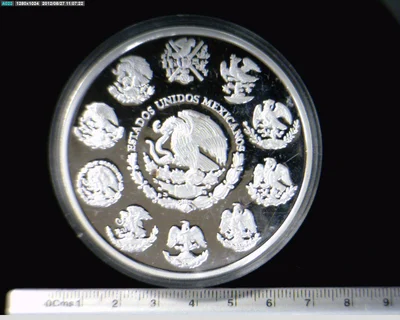 5 oz Libertad Plata 1999 · Inventario Banxico 20977 (anverso)