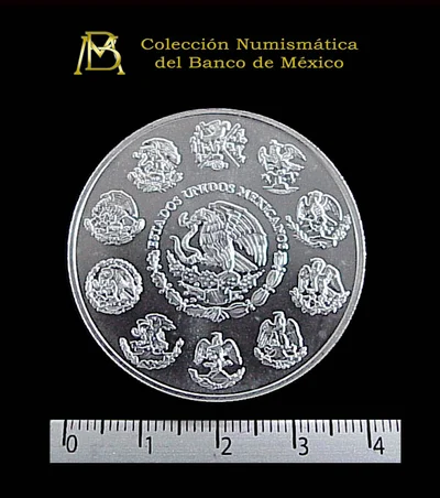 1 oz Libertad Plata 2002 · Inventario Banxico 21005 (anverso)