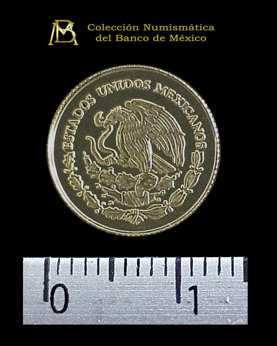1/20 oz Libertad Oro 1999 · Inventario Banxico 21051 (anverso)