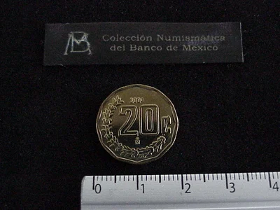 20 Bronce Aluminio 2004 . Inventario Banxico 21180 (reverso)
