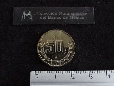 50 Bronce Aluminio 2004 . Inventario Banxico 21185 (reverso)