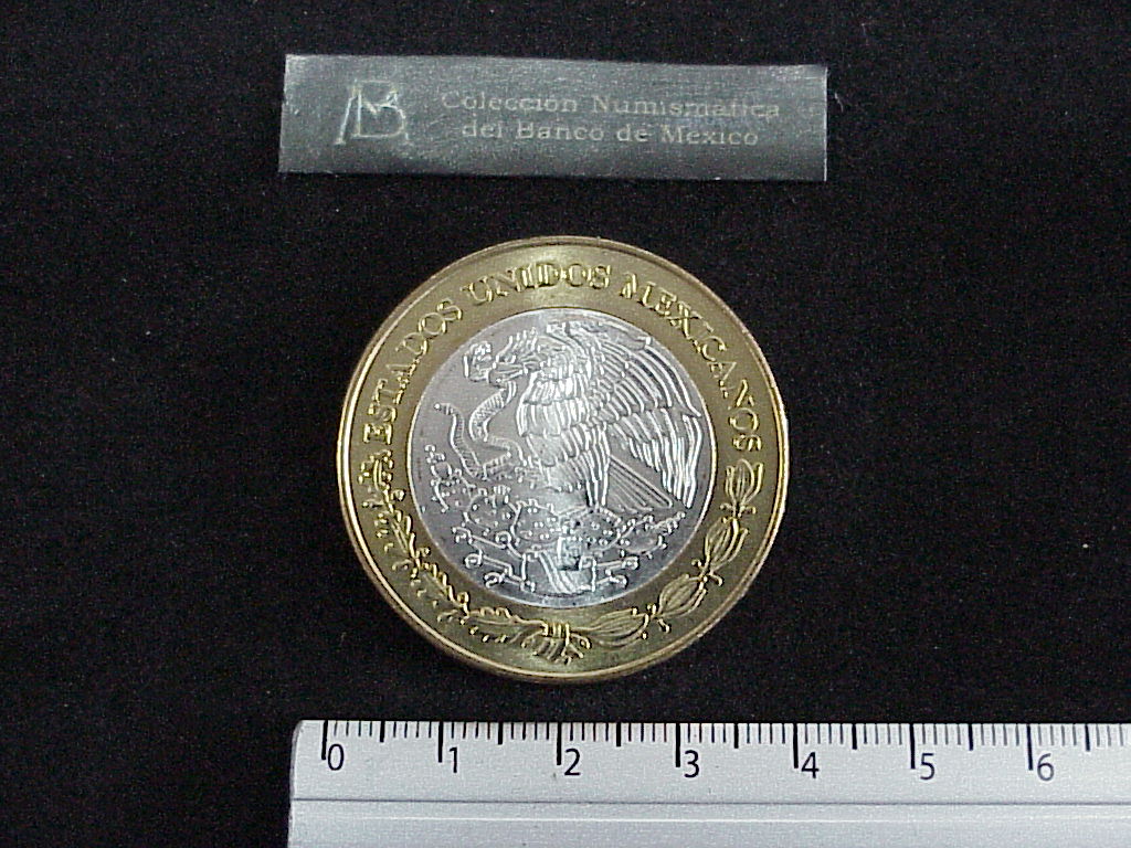 100 Pesos Tamaulipas Escudo 2003 · Inventario Banxico 21190 (anverso)