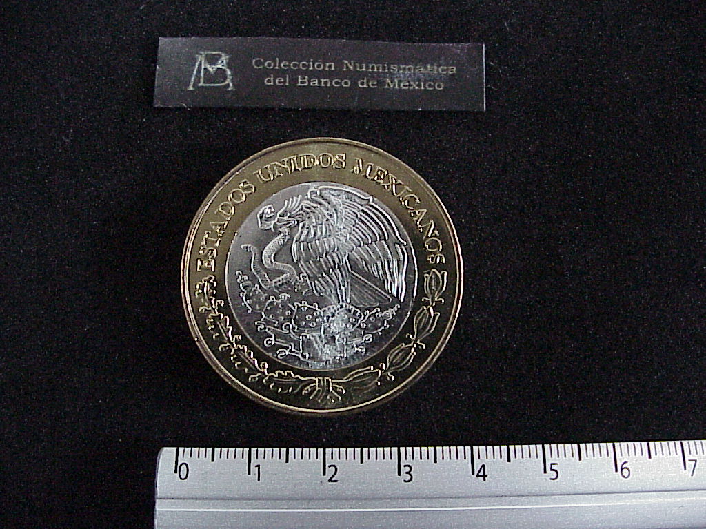 100 Pesos Tabasco Escudo 2003 · Inventario Banxico 21195 (anverso)