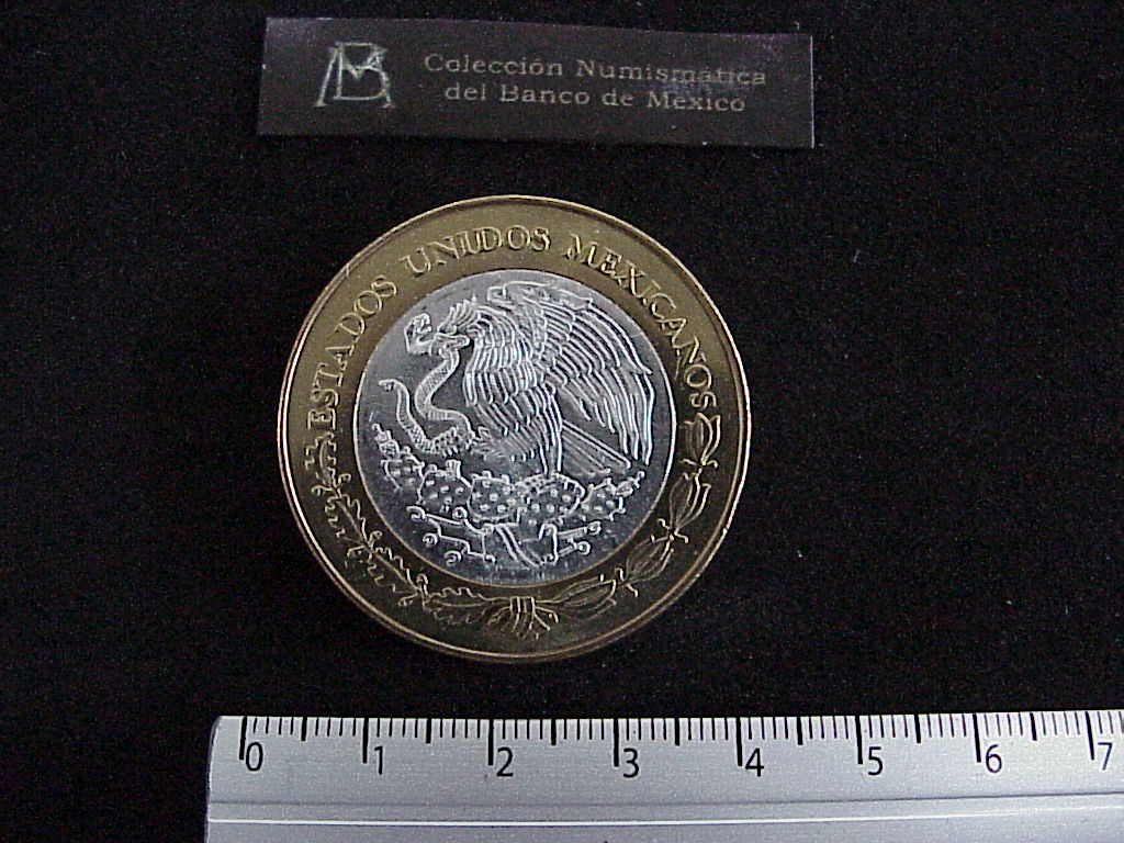 100 Pesos Nuevo León Escudo 2003 · Inventario Banxico 21224 (anverso)