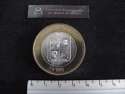 100 Pesos Sonora Escudo 2003 · Inventario Banxico 21235 (reverso)