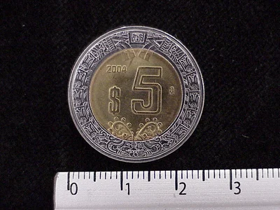 5 Pesos Bimetálica 2004