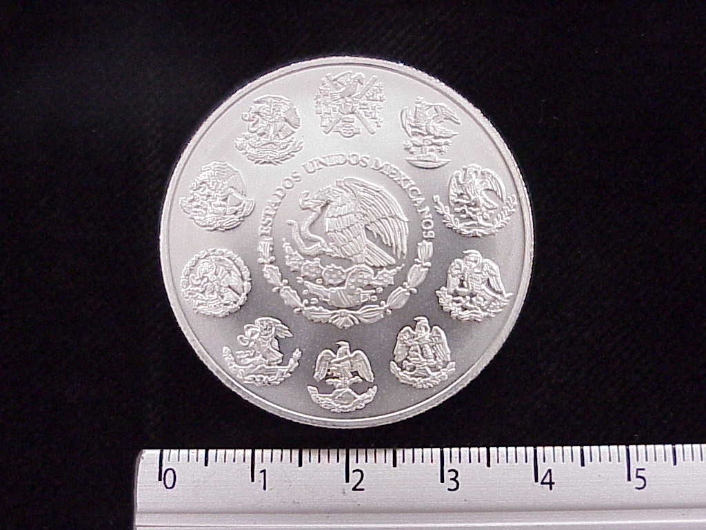1 oz Libertad Plata 2005 · Inventario Banxico 21282 (anverso)