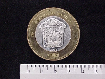 100 Pesos Estado de México Escudo 2003 · Inventario Banxico 21376 (reverso)