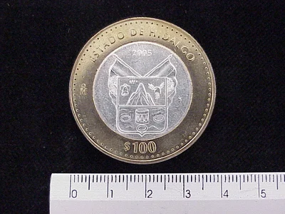 100 Pesos Hidalgo Escudo 2003 · Inventario Banxico 21388 (reverso)