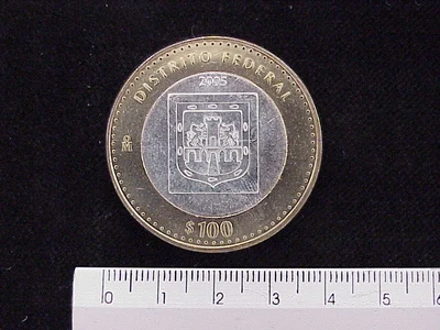 100 Pesos Ciudad de México Escudo 2003 · Inventario Banxico 21406 (reverso)