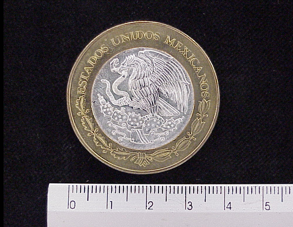 100 Pesos Chiapas Escudo 2003 · Inventario Banxico 21416 (anverso)