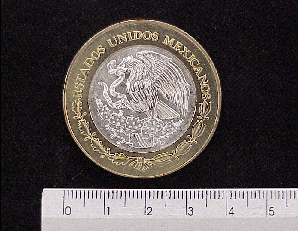 100 Pesos Baja California Sur Escudo 2003 · Inventario Banxico 21436 (anverso)