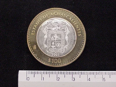 100 Pesos Aguascalientes (Escudo) 2003
