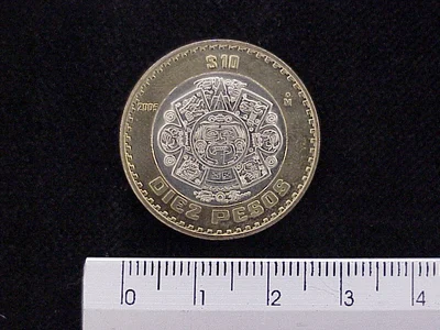 10 Pesos Bimetálica 2005