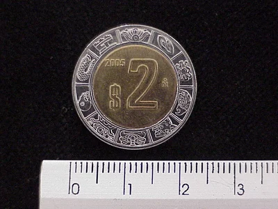 2 Pesos Bimetálica 2005