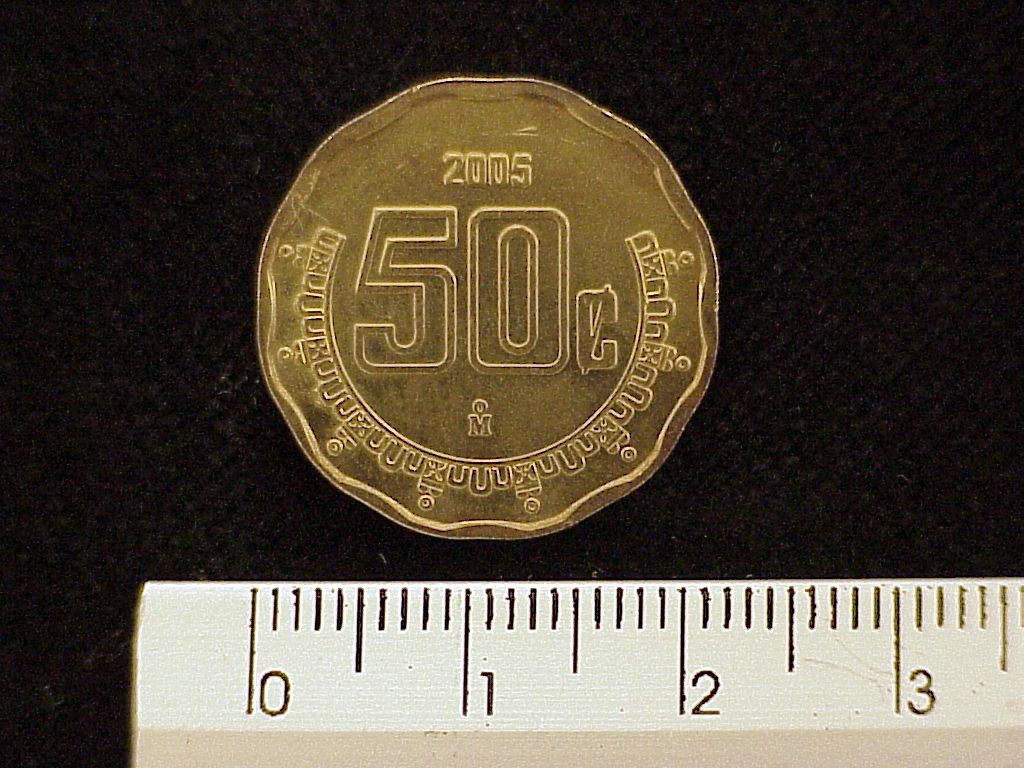 50 Bronce Aluminio 2005 . Inventario Banxico 21471 (reverso)