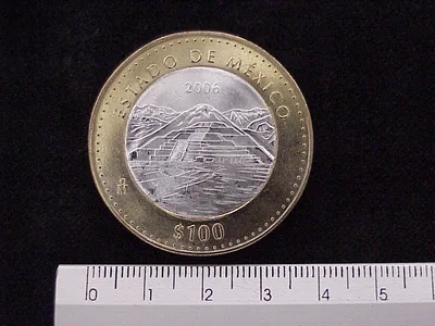 100 Pesos Estado de México (Cultural) - reverso