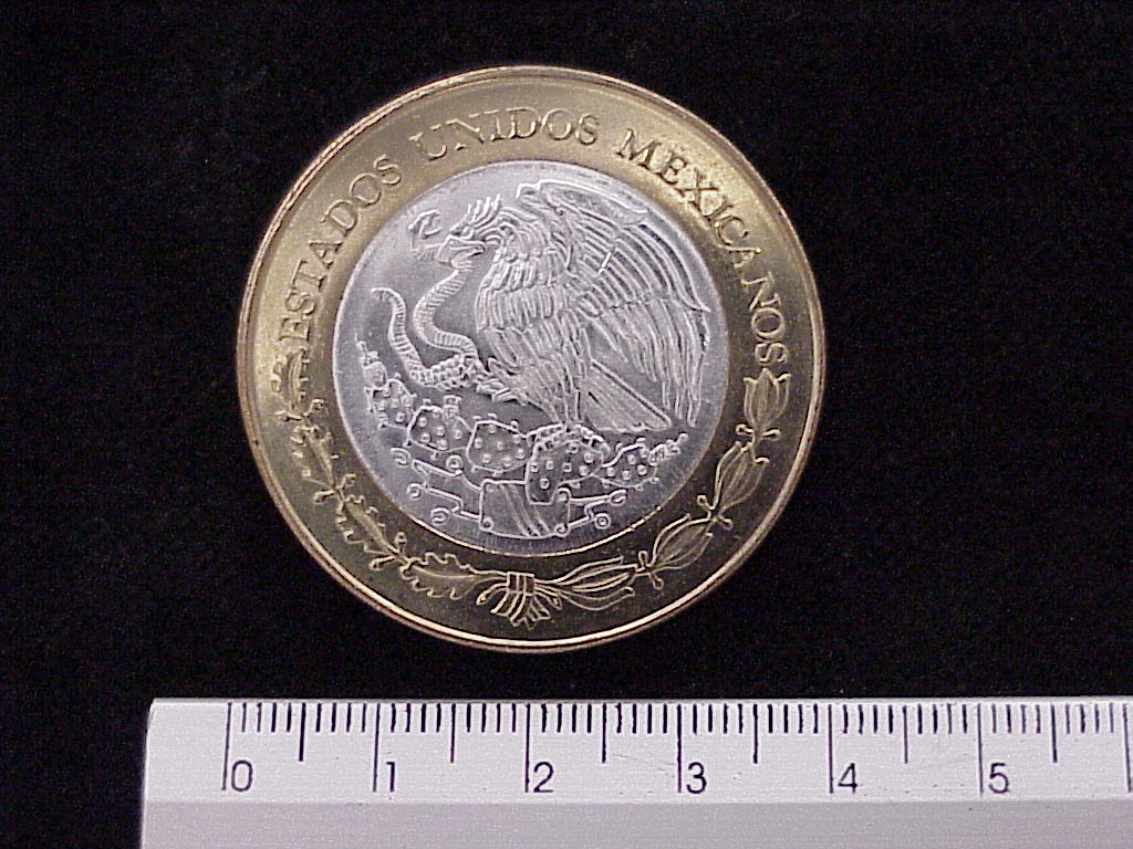 100 Pesos Unión de los Estados Hidalgo segunda etapa cultural 2006 · Inventario Banxico 21590 (anverso)