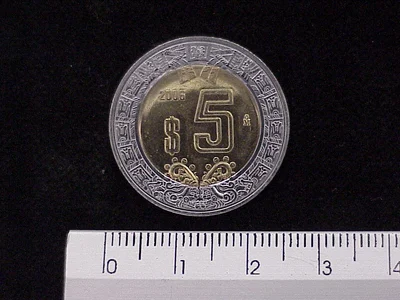 5 Pesos Bimetálica 2006