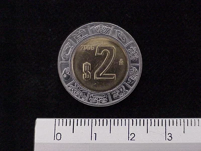 2 Pesos Bimetálica 2006