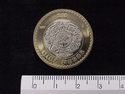 10 Pesos Bimetálica 2007