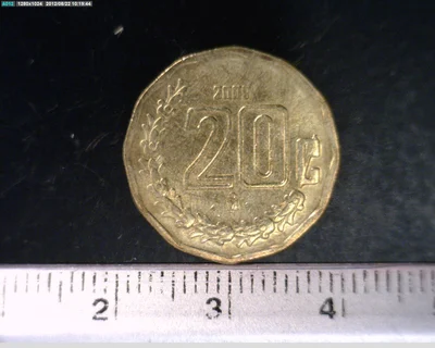 20 Bronce Aluminio 2009 . Inventario Banxico 21894 (reverso)