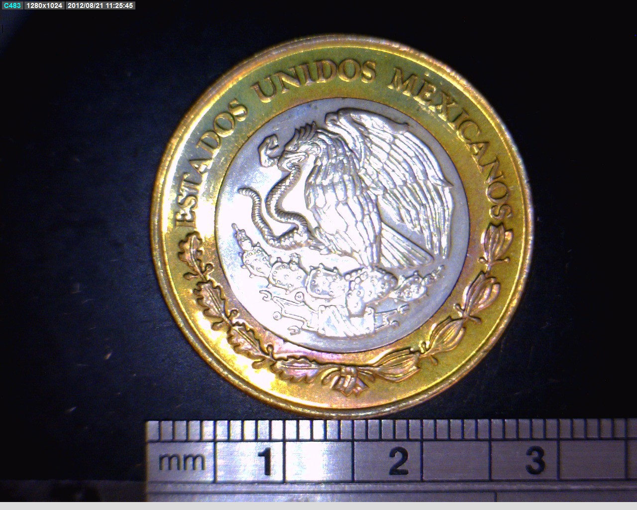 10 Bimetálica 2008 . Inventario Banxico 21995 (anverso)