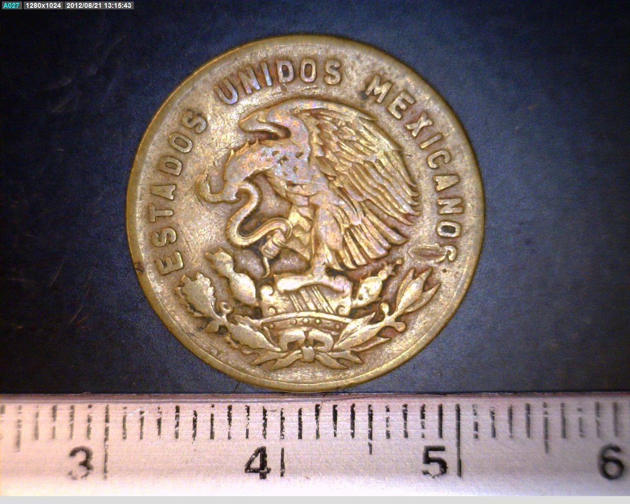 5 Centavos Latón 1958 (anverso)