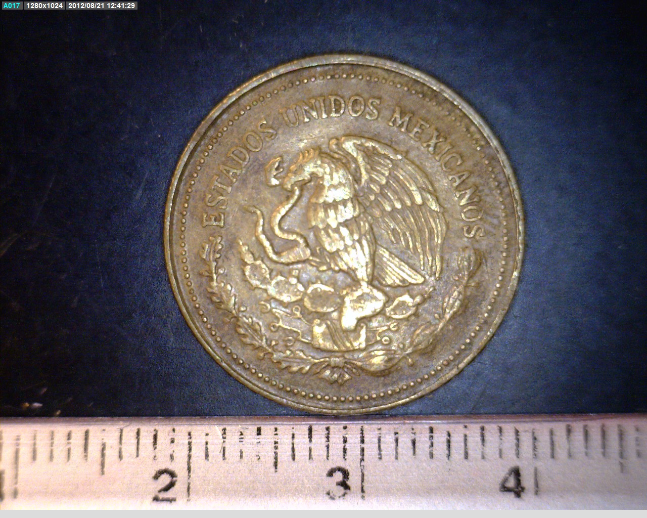 20 Pesos Latón 1985 (anverso)