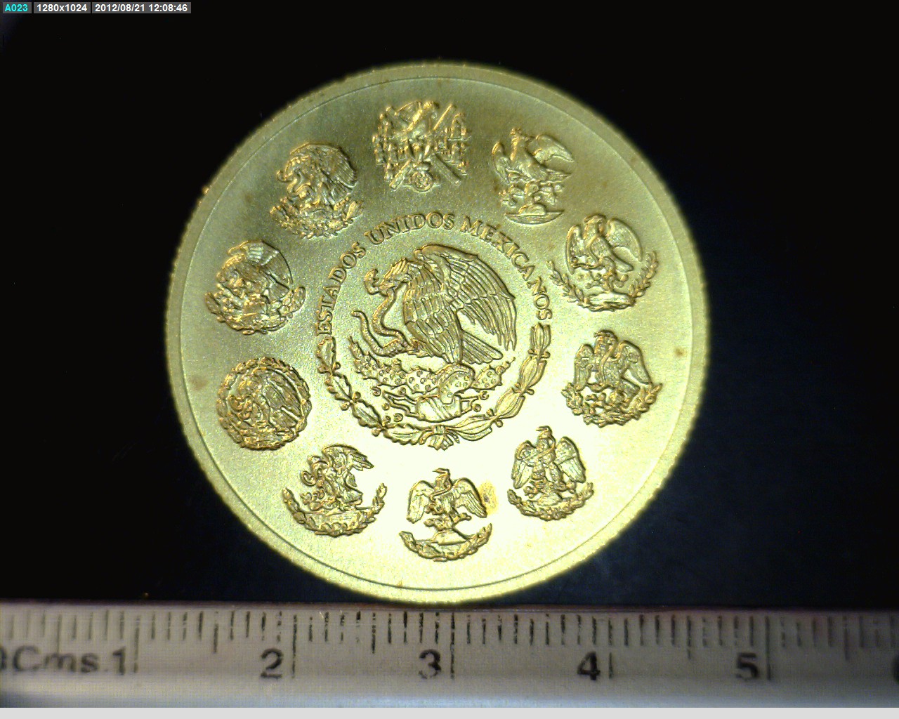 1 oz Libertad Oro 2008 · Inventario Banxico 22162 (anverso)