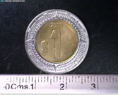 1 Peso Bimetálica 2009