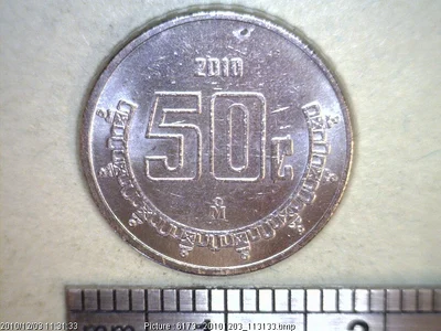 50 Centavos Acero inoxidable 2010