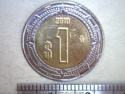 1 Peso Bimetálica 2010