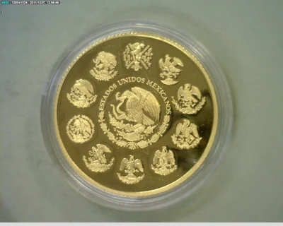 1 oz Libertad Oro 2011 · Inventario Banxico 22686 (anverso)
