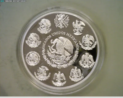 1 oz Libertad Plata 2011 · Inventario Banxico 22697 (anverso)
