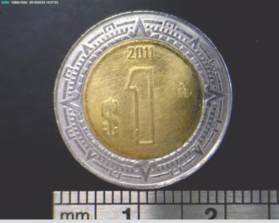 1 Peso Bimetálica 2011