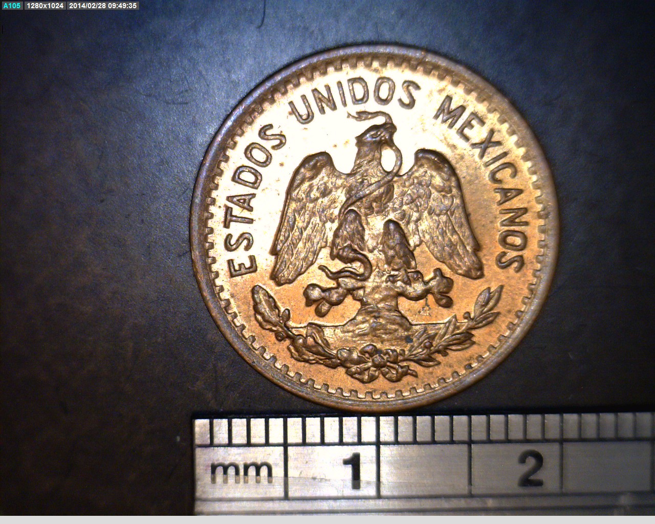 1 Centavos Bronce 1949 (anverso)